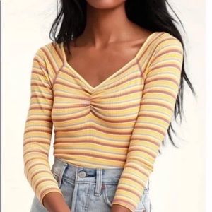 Free People put a Stripe on it Bodysuit